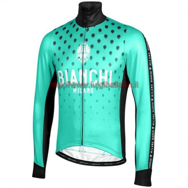 Completo Ciclismo 2019 Bianchi Milano FT verde Maglia Ciclismo Manica Lunga Completo Ciclismo 2019 Bianchi Milano FT verde Maglia Ciclismo Manica Lunga