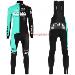 Completo Ciclismo 2019 Bianchi les mesures compensatoires Maglia Ciclismo Manica Lunga e Salopette