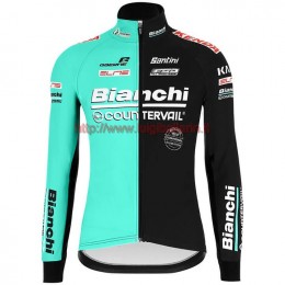 Completo Ciclismo 2019 Bianchi les mesures compensatoires Maglia Ciclismo Manica Lunga