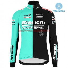 Completo Ciclismo 2019 Bianchi les mesures compensatoires thermique Maglia Ciclismo Manica Lunga