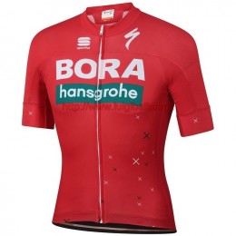Completo Ciclismo 2019 Bora Hansgrohe Austria Fan rosso Maglia Ciclismo Manica Corta