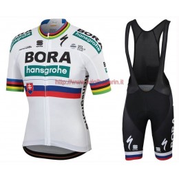 Completo Ciclismo 2019 Bora Slovakia Champion abbigliamento Bici Completo Maglia Ciclismo Corta e Salopette