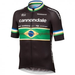 Completo Ciclismo 2019 Cannondale Usine Racing Brazil Champion Maglia Ciclismo Manica Corta
