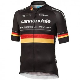 Completo Ciclismo 2019 Cannondale Usine Racing Germany Champion Maglia Ciclismo Manica Corta