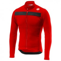 Completo Ciclismo 2019 Casteli Puro 3 rosso Maglia Ciclismo Manica Lunga