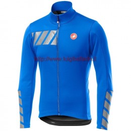 Completo Ciclismo 2019 Casteli Raddoppia 2 Blu Maglia Ciclismo Manica Lunga