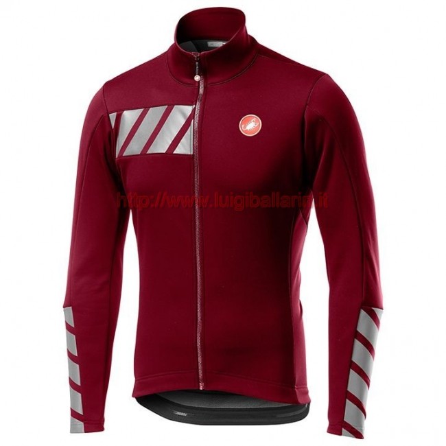 Completo Ciclismo 2019 Casteli Raddoppia 2 nero-rosso Maglia Ciclismo Manica Lunga Completo Ciclismo 2019 Casteli Raddoppia 2 nero-rosso Maglia Ciclismo Manica Lunga