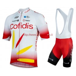 Completo Ciclismo 2019 Cofidis Squadre abbigliamento Bici Completo Maglia Ciclismo Corta e Salopette