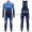 Completo Ciclismo 2019 Derosa Squadre Blu Maglia Ciclismo Manica Lunga e Salopette