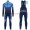 Completo Ciclismo 2019 Derosa Squadre Blu thermique Maglia Ciclismo Manica Lunga e Salopette Lunga
