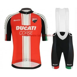 Completo Ciclismo 2019 Ducati rosso Squadre abbigliamento Bici Completo Maglia Ciclismo Corta e Salopette