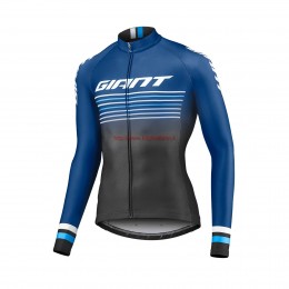 Completo Ciclismo 2019 Giant Race Day sombre Blu Maglia Ciclismo Manica Lunga
