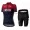 Completo Ciclismo 2019 INEOS Squadre rosso donna abbigliamento Bici Completo Maglia Ciclismo Corta e Salopette