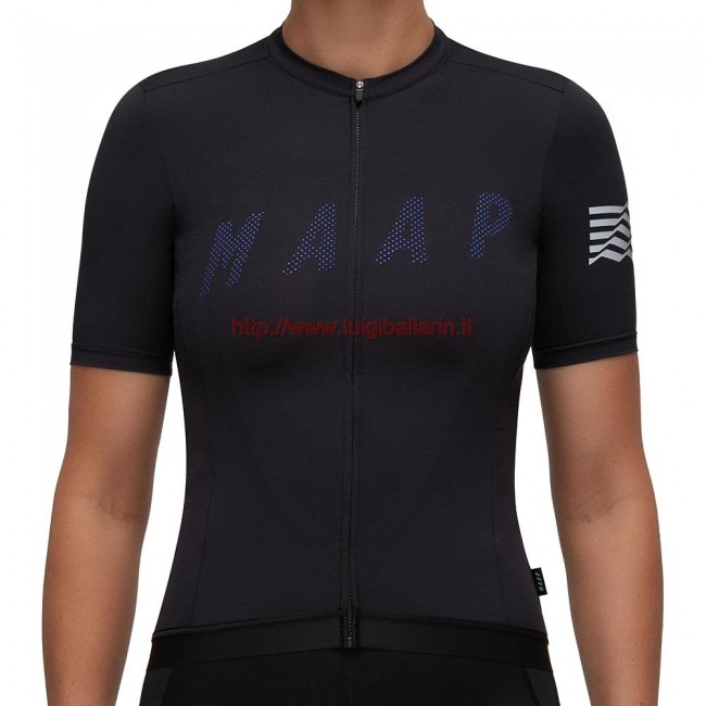 Completo Ciclismo 2019 MAAP Escape nero donna Maglia Ciclismo Manica Corta Completo Ciclismo 2019 MAAP Escape nero donna Maglia Ciclismo Manica Corta