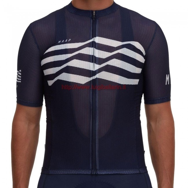 Completo Ciclismo 2019 MAAP M-Flag ultra Blu Maglia Ciclismo Manica Corta Completo Ciclismo 2019 MAAP M-Flag ultra Blu Maglia Ciclismo Manica Corta