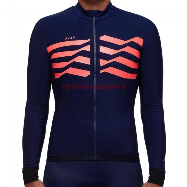 Completo Ciclismo 2019 MAAP M-Flag ultra Blu-rosso Maglia Ciclismo Manica Lunga Completo Ciclismo 2019 MAAP M-Flag ultra Blu-rosso Maglia Ciclismo Manica Lunga