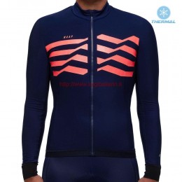 Completo Ciclismo 2019 MAAP M-Flag ultra Blu-rosso thermique Maglia Ciclismo Manica Lunga