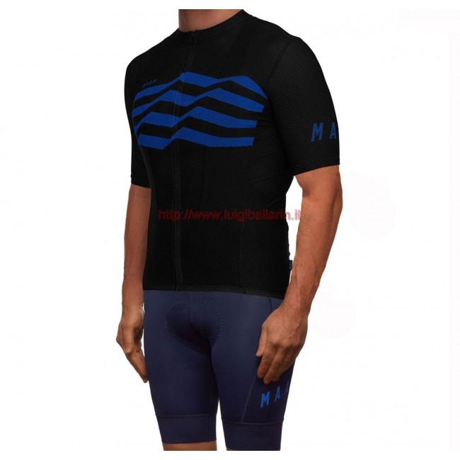 Completo Ciclismo 2019 MAAP M-Flag ultra nero-Blu abbigliamento Bici Completo Maglia Ciclismo Corta e Salopette Completo Ciclismo 2019 MAAP M-Flag ultra nero-Blu abbigliamento Bici Completo Maglia Ciclismo Corta e Salopette