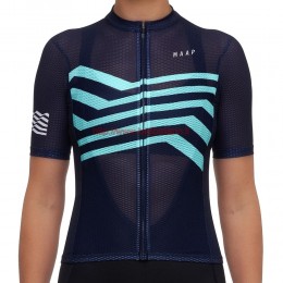 Completo Ciclismo 2019 MAAP M-Flag ultra marine donna Maglia Ciclismo Manica Corta