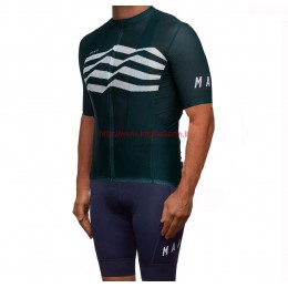 Completo Ciclismo 2019 MAAP M-Flag ultra verde abbigliamento Bici Completo Maglia Ciclismo Corta e Salopette