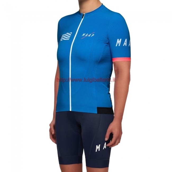 Completo Ciclismo 2019 MAAP Prime Blu donna abbigliamento Bici Completo Maglia Ciclismo Corta e Salopette Completo Ciclismo 2019 MAAP Prime Blu donna abbigliamento Bici Completo Maglia Ciclismo Corta e Salopette