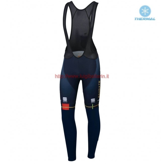 Completo Ciclismo 2019 Merida Bahrain rosso Salopette Lunga Ciclismo thermique Completo Ciclismo 2019 Merida Bahrain rosso Salopette Lunga Ciclismo thermique