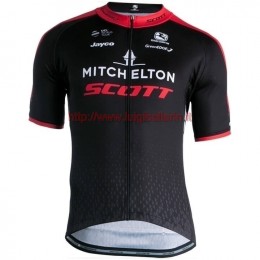 Completo Ciclismo 2019 Mitchelton-Scott nero/rosso Maglia Ciclismo Manica Corta
