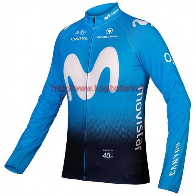 Completo Ciclismo 2019 Movistar Squadre Maglia Ciclismo Manica Lunga Completo Ciclismo 2019 Movistar Squadre Maglia Ciclismo Manica Lunga