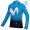 Completo Ciclismo 2019 Movistar Squadre thermique Maglia Ciclismo Manica Lunga