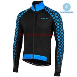 Completo Ciclismo 2019 Nalini CRIT 3L 2.0 nero-Blu thermique Maglia Ciclismo Manica Lunga