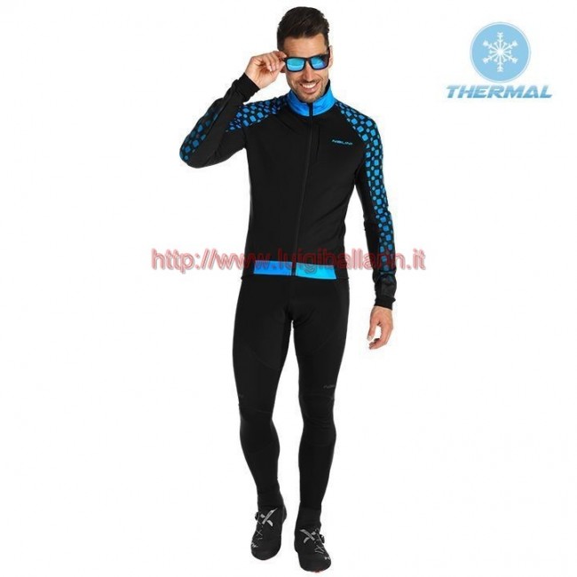 Completo Ciclismo 2019 Nalini CRIT 3L 2.0 nero-Blu thermique Maglia Ciclismo Manica Lunga e Salopette Lunga Completo Ciclismo 2019 Nalini CRIT 3L 2.0 nero-Blu thermique Maglia Ciclismo Manica Lunga e Salopette Lunga