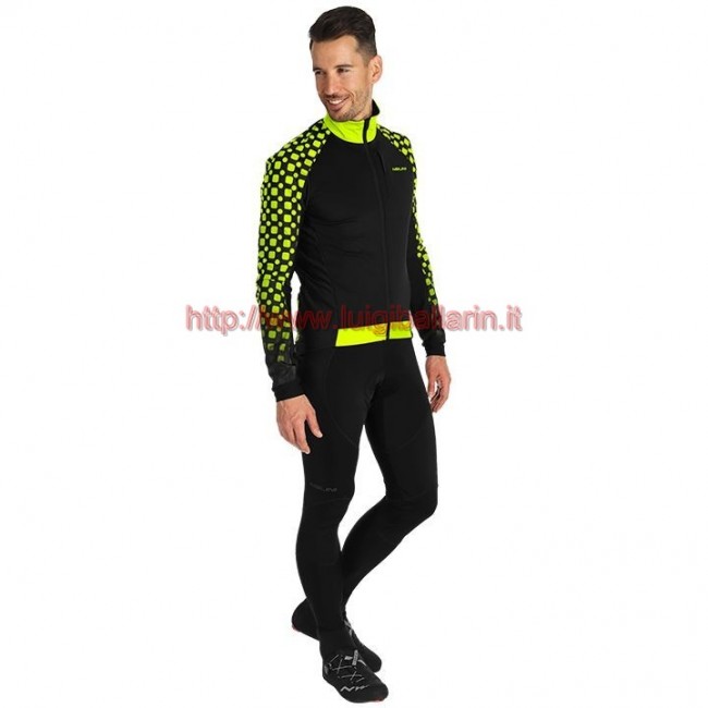 Completo Ciclismo 2019 Nalini CRIT 3L 2.0 nero-giallo Maglia Ciclismo Manica Lunga e Salopette Completo Ciclismo 2019 Nalini CRIT 3L 2.0 nero-giallo Maglia Ciclismo Manica Lunga e Salopette