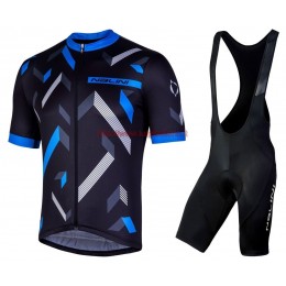 Completo Ciclismo 2019 Nalini Descesa 2.0 nero-Blu abbigliamento Bici Completo Maglia Ciclismo Corta e Salopette