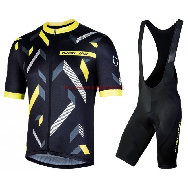 Completo Ciclismo 2019 Nalini Descesa 2.0 nero-giallo abbigliamento Bici Completo Maglia Ciclismo Corta e Salopette Completo Ciclismo 2019 Nalini Descesa 2.0 nero-giallo abbigliamento Bici Completo Maglia Ciclismo Corta e Salopette