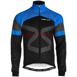 Completo Ciclismo 2019 Nalini Tuono nero-Blu Maglia Ciclismo Manica Lunga