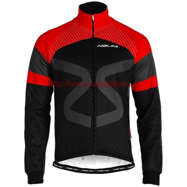 Completo Ciclismo 2019 Nalini Tuono nero-rosso Maglia Ciclismo Manica Lunga Completo Ciclismo 2019 Nalini Tuono nero-rosso Maglia Ciclismo Manica Lunga