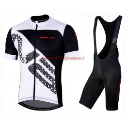 Completo Ciclismo 2019 Nalini Volata 2.0 nero-bianca abbigliamento Bici Completo Maglia Ciclismo Corta e Salopette