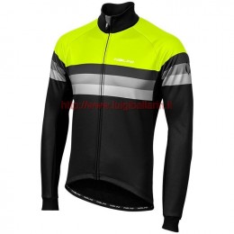 Completo Ciclismo 2019 Nalini Warm 2.0 nero-giallo Maglia Ciclismo Manica Lunga