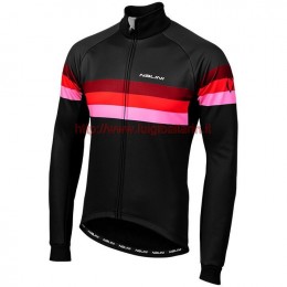 Completo Ciclismo 2019 Nalini Warm 2.0 nero-rosso Maglia Ciclismo Manica Lunga