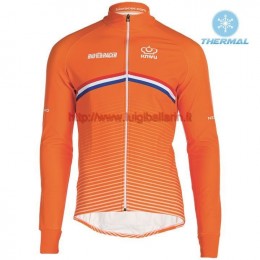 Completo Ciclismo 2019 Nederland Country Squadre thermique Maglia Ciclismo Manica Lunga
