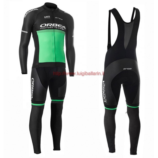 Completo Ciclismo 2019 Orbea Usine Racing verde Maglia Ciclismo Manica Lunga e Salopette Completo Ciclismo 2019 Orbea Usine Racing verde Maglia Ciclismo Manica Lunga e Salopette