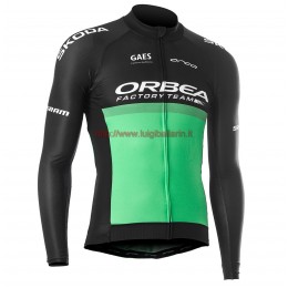 Completo Ciclismo 2019 Orbea Usine Racing verde Maglia Ciclismo Manica Lunga