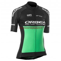 Completo Ciclismo 2019 Orbea Usine Racing verde donna Maglia Ciclismo Manica Corta
