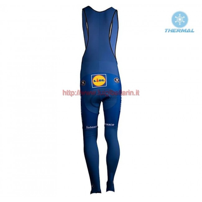 Completo Ciclismo 2019 Quick Step Squadre Blu Salopette Lunga Ciclismo thermique Completo Ciclismo 2019 Quick Step Squadre Blu Salopette Lunga Ciclismo thermique