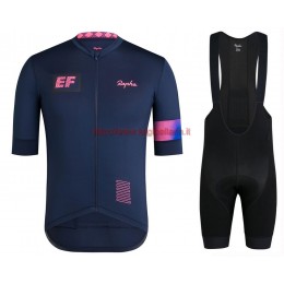Completo Ciclismo 2019 Rapha EF Squadre Blu abbigliamento Bici Completo Maglia Ciclismo Corta e Salopette