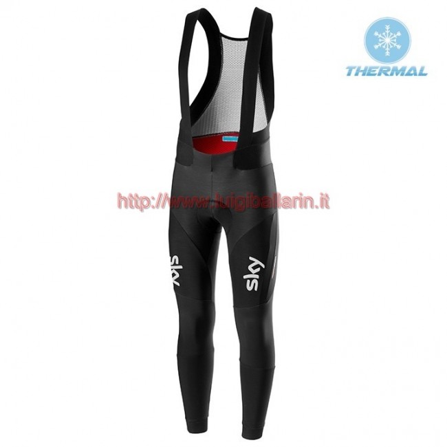 Completo Ciclismo 2019 SKY Squadre Blu Salopette Lunga Ciclismo thermique Completo Ciclismo 2019 SKY Squadre Blu Salopette Lunga Ciclismo thermique