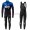 Completo Ciclismo 2019 SKY Squadre nero-Blu Maglia Ciclismo Manica Lunga e Salopette