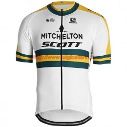 Completo Ciclismo 2019 Scott Mitchelton Austria Champion Maglia Ciclismo Manica Corta