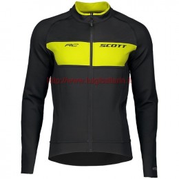 Completo Ciclismo 2019 Scott RC FF nero-giallo Maglia Ciclismo Manica Lunga