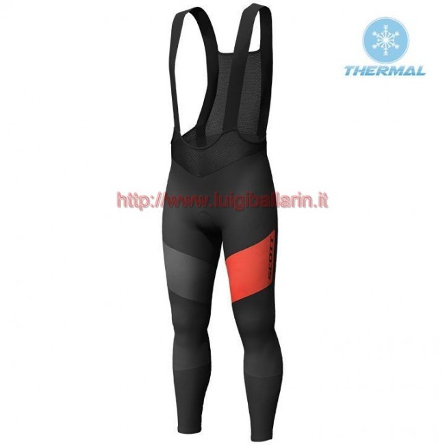 Completo Ciclismo 2019 Scott RC FF nero-rosso Salopette Lunga Ciclismo thermique Completo Ciclismo 2019 Scott RC FF nero-rosso Salopette Lunga Ciclismo thermique